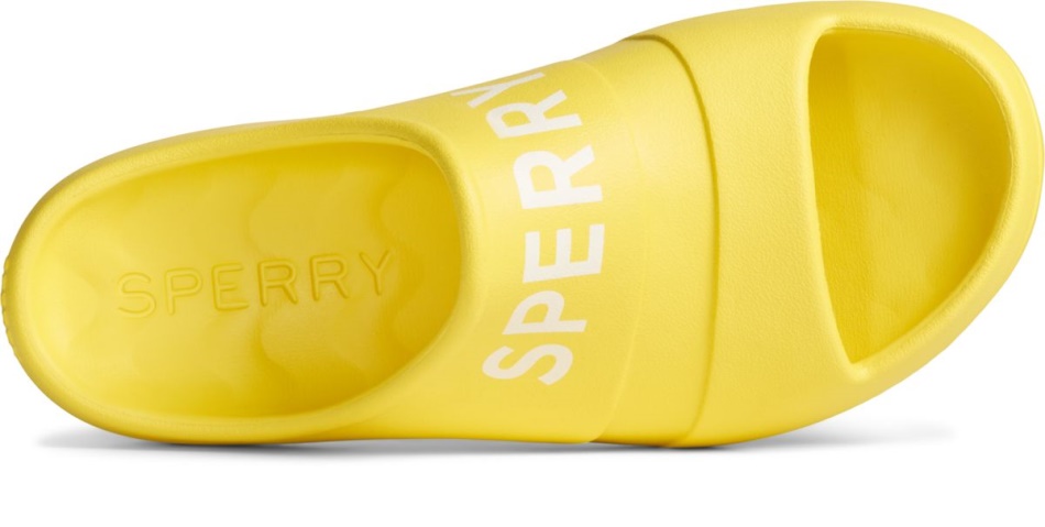 Float Slide Logo Sandal Yellow Sperry