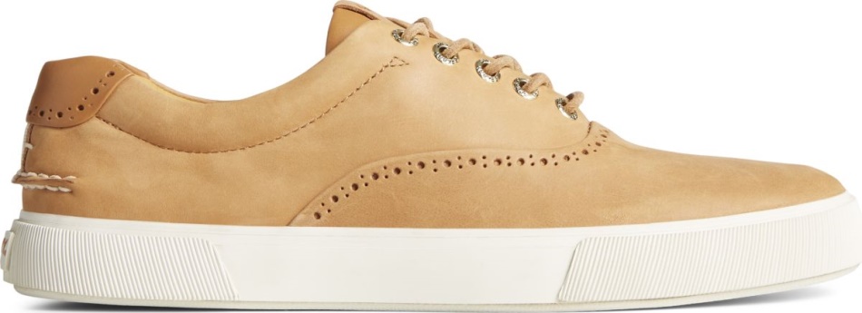 Gold Cup Striper PLUSHWAVE CVO Brogue Sneaker Tan Sperry