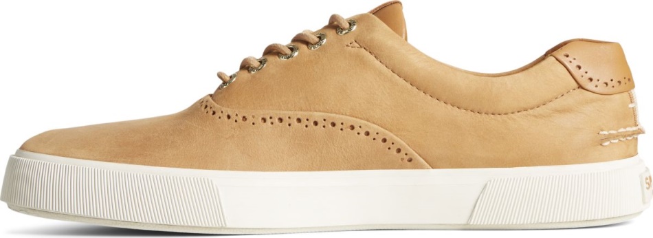 Gold Cup Striper PLUSHWAVE CVO Brogue Sneaker Tan Sperry