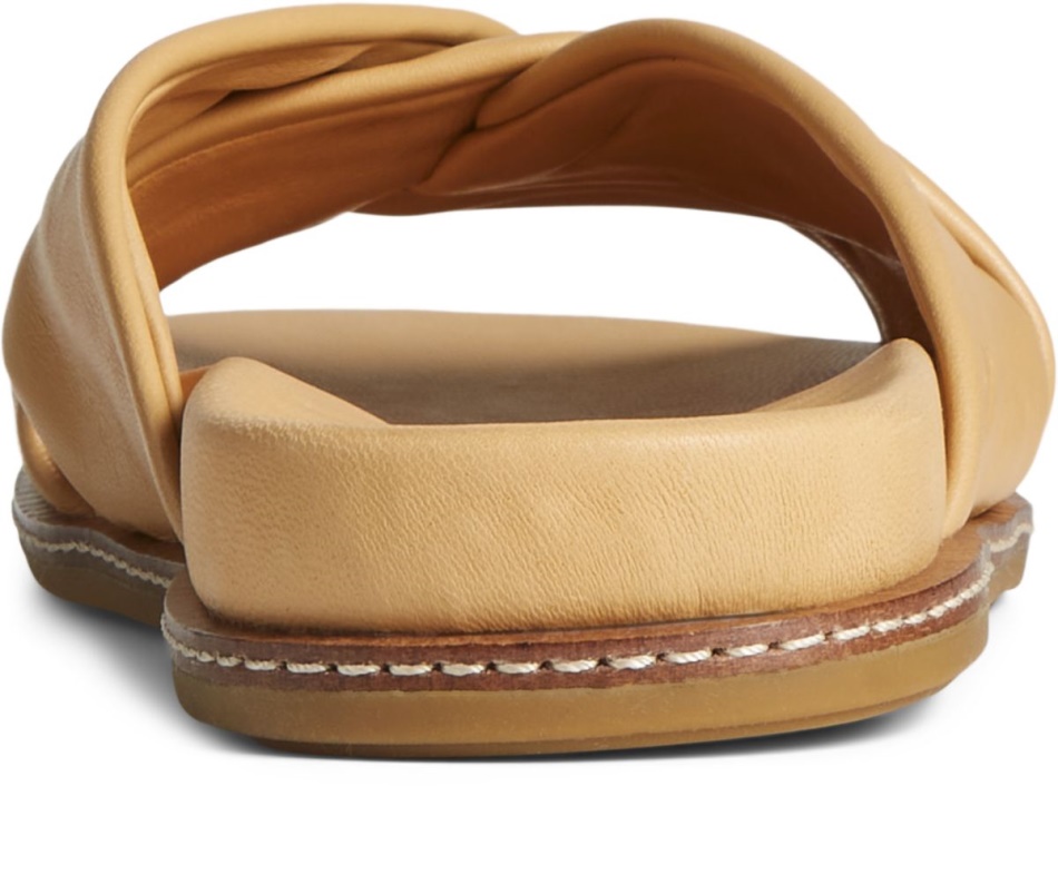 Gold Cup Waveside PLUSHWAVE Cross Slide Sandal Sperry Tan