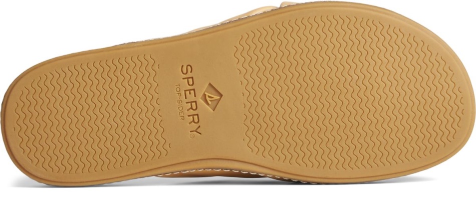 Gold Cup Waveside PLUSHWAVE Cross Slide Sandal Sperry Tan