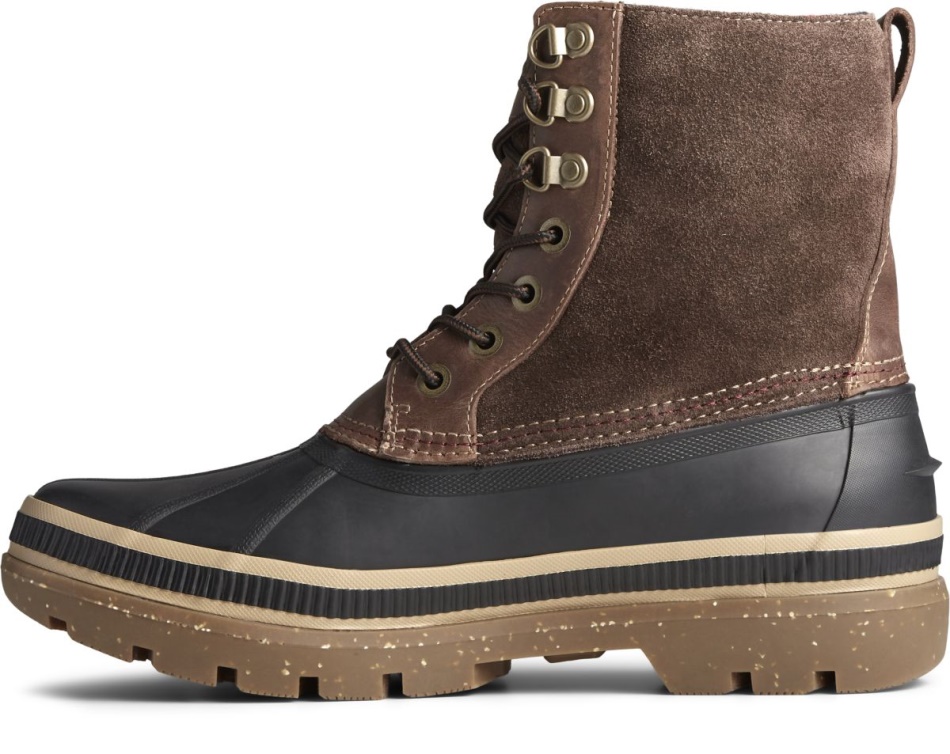 Ice Bay Boot Thinsulate Sperry Black Tan