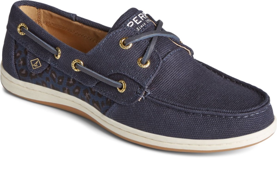 Koifish Animal Print Boat Shoe Sperry Navy