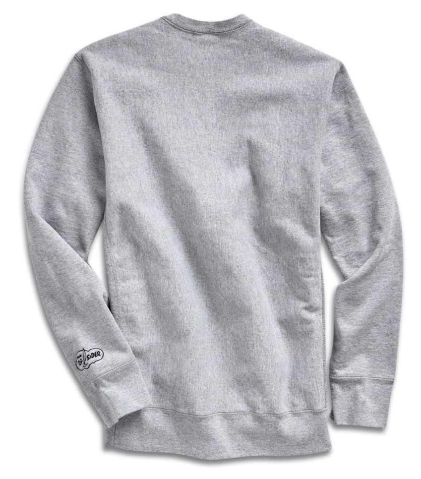 Made in USA Cloud Cotton Crew Grey Sperry