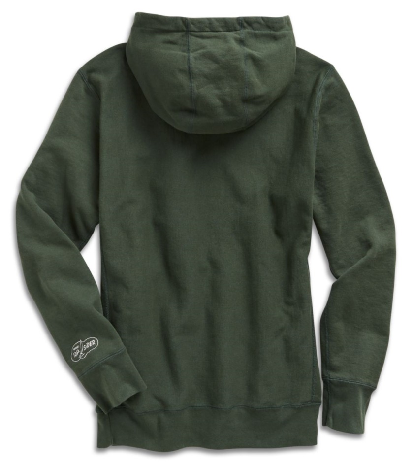Made in USA Cloud Cotton Hoodie Sperry Dark Green