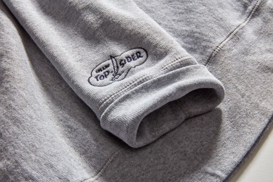 Made in USA Cloud Crew Neck Sweatshirt Grey Sperry