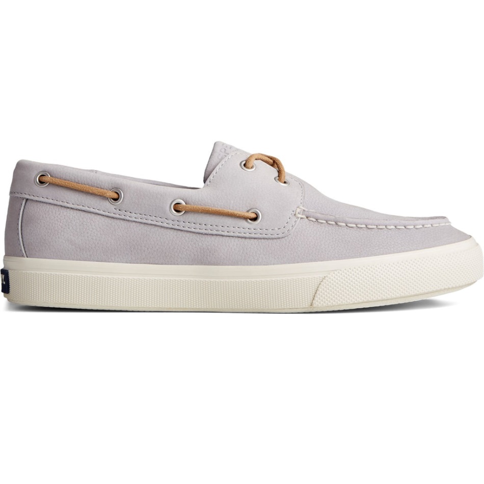 Male Bahama Plushwave Lace Shoes Grey Sperry