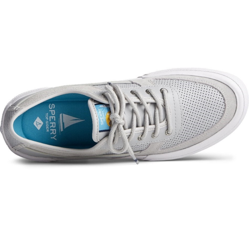 Male Soletide Mens Lace Shoes Grey Sperry