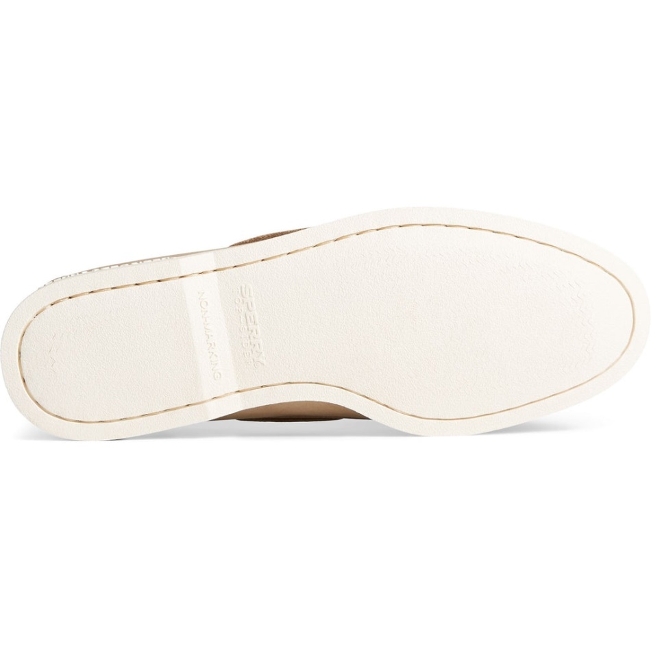 Men\s A/O 2-Eye Boat shoe Cream Sperry