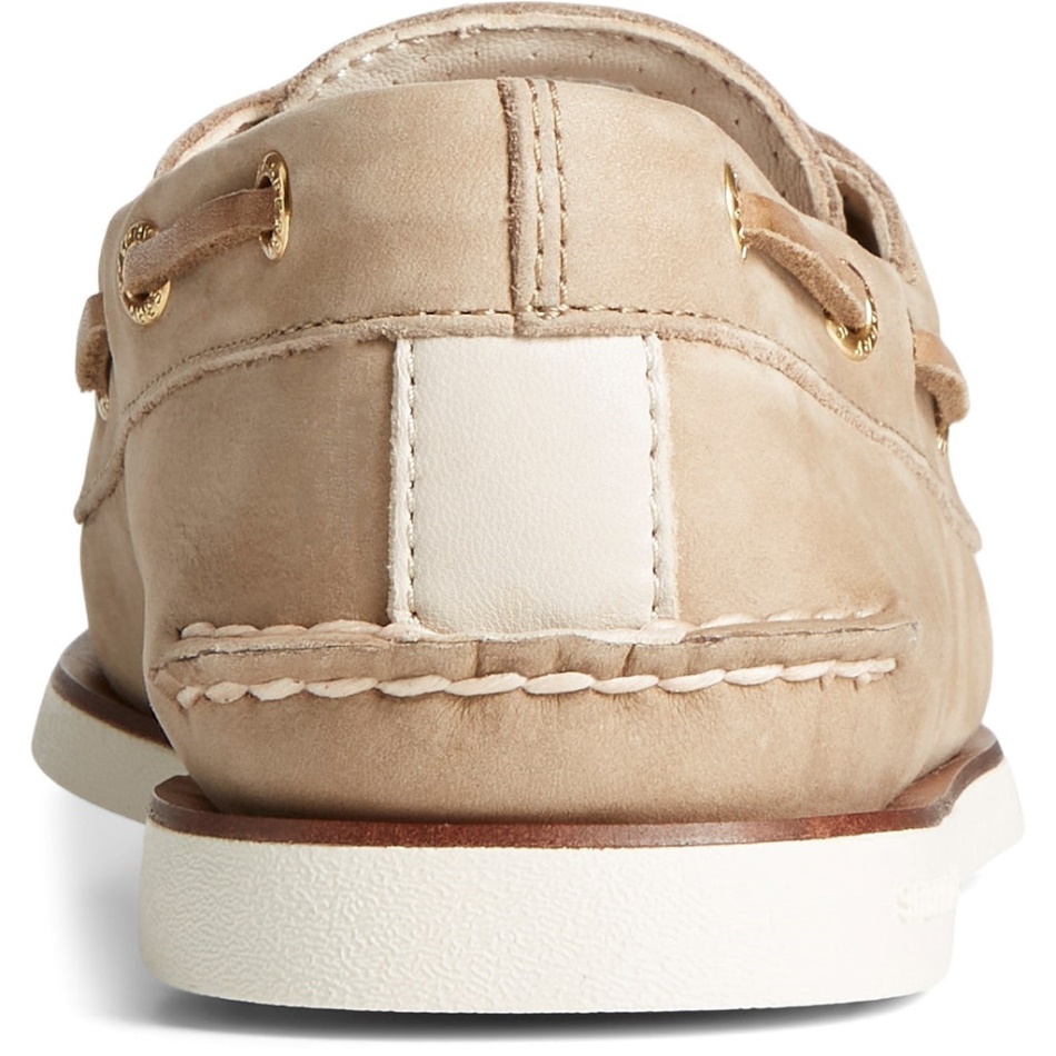 Men\s A/O 2-Eye Boat shoe Cream Sperry