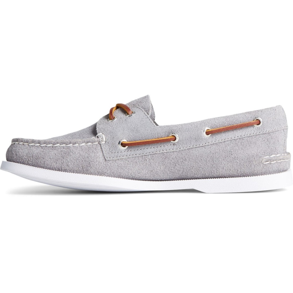 Men\s A/O 2-Eye Boat shoe Sperry Grey