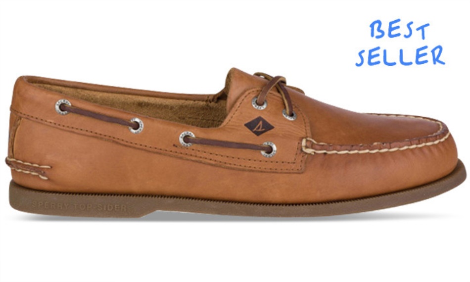 Mens Authentic Original 2-Eye Boat Shoe Sahara Sperry