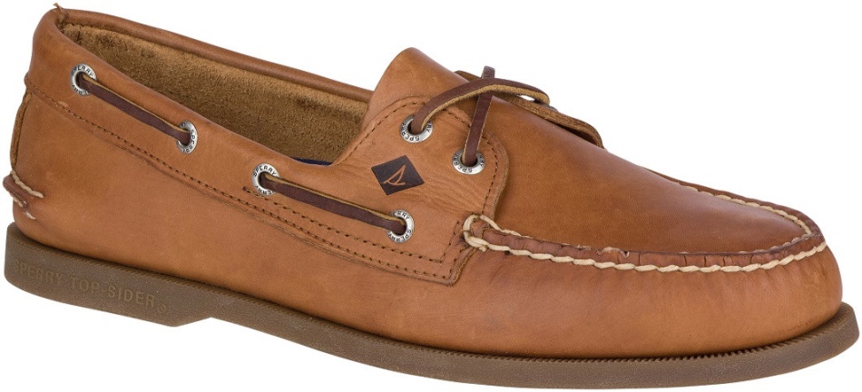 Men\s Authentic Original 2-Eye Boat Shoe Sahara Sperry