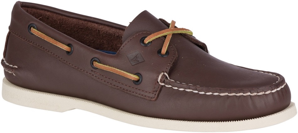 Men\s Authentic Original 2-Eye Wide Boat Shoe Brown Sperry