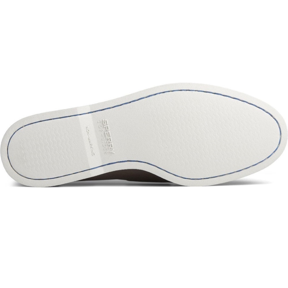 Men\s Authentic Original PLUSHWAVE Washable Boat Shoe Sperry Brown