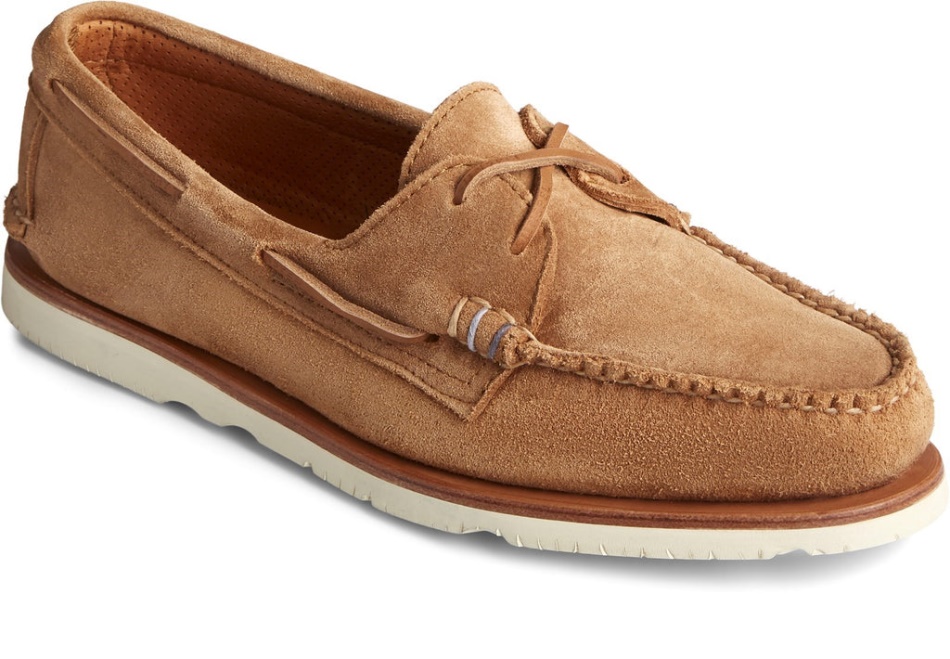 Men\s Authentic Original Sunspel Boat Shoe Suede Sperry