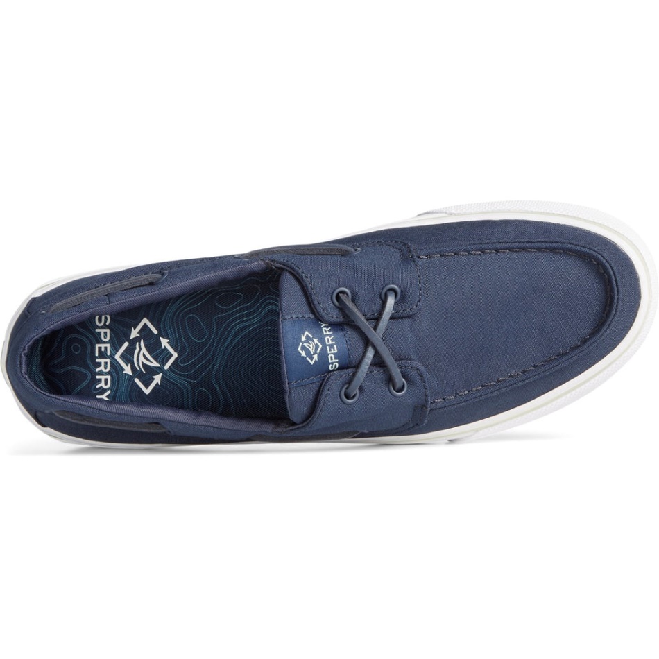 Men\s Bahama SeaCycled II Trainer Sperry Navy