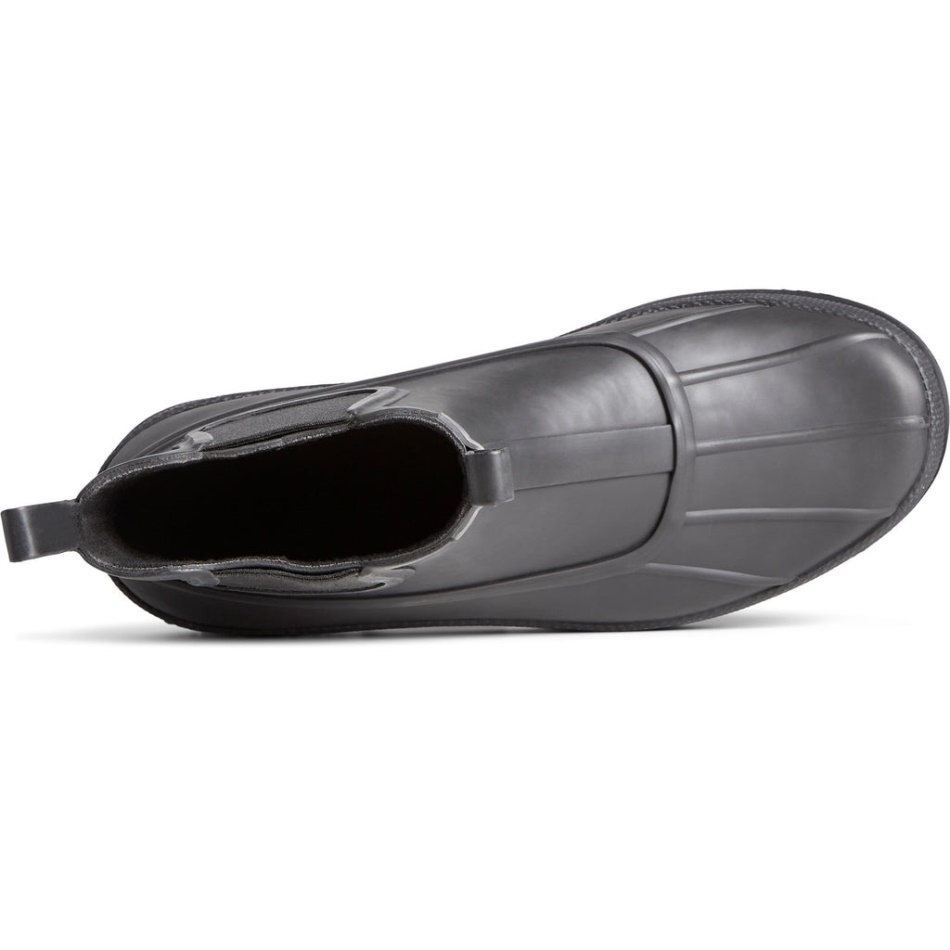 Men\s Cold Bay Rubber Chelsea Boot Black Sperry