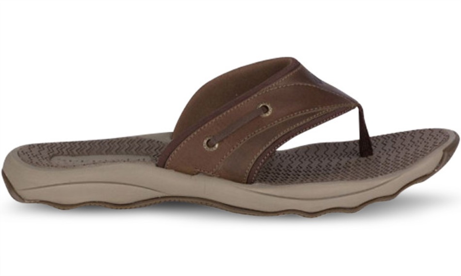 Mens Outer Banks Thong Sandal Brown Sperry