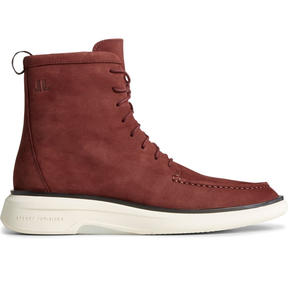 Mens Sperry x John Legend Commodore Plushwave Boot Sperry Oxblood