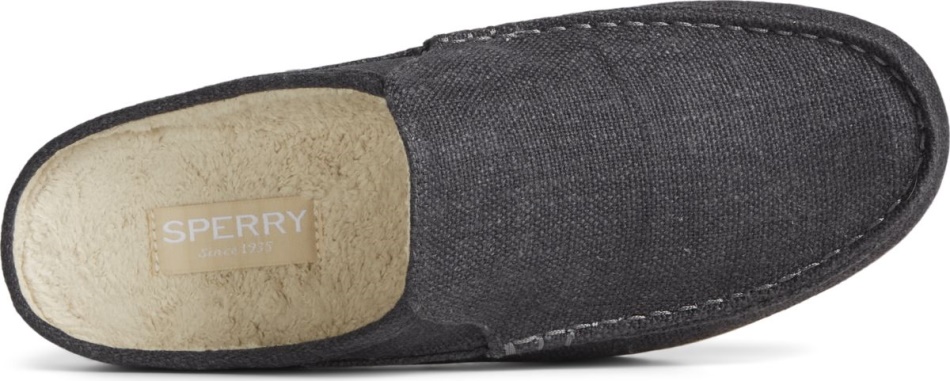 Moc-Sider Hemp Mule Black Sperry