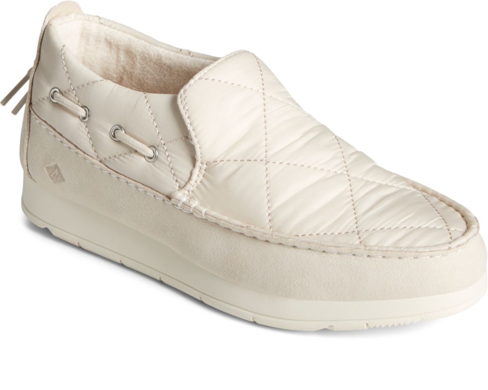 Moc-Sider Nylon Slip On White Sperry