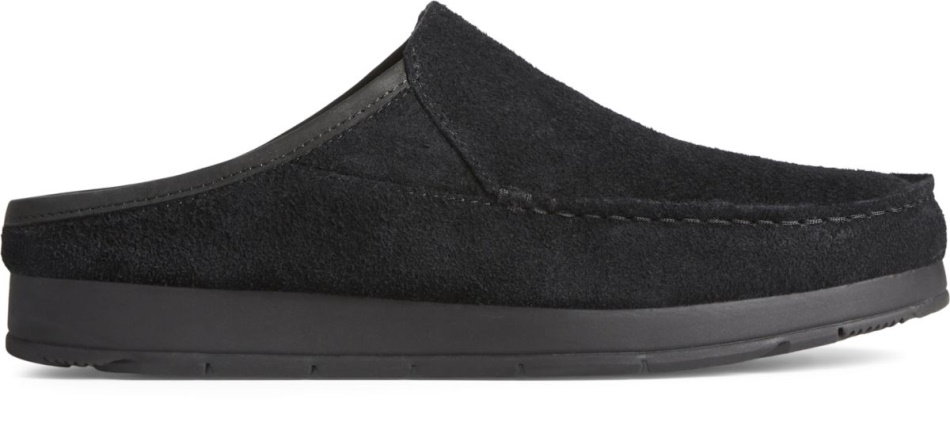 Moc-Sider Suede Slip On Black Sperry