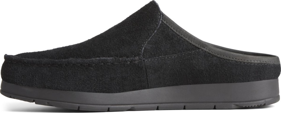 Moc-Sider Suede Slip On Black Sperry