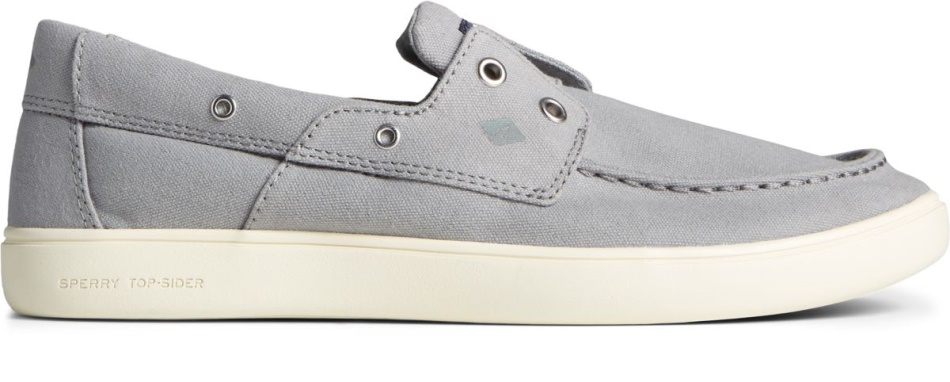 Outer Banks 2-Eye Canvas Boat Shoe Sperry Grey