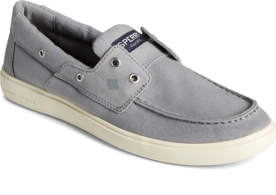 Outer Banks 2-Eye Canvas Boat Shoe Sperry Grey