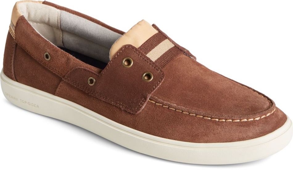 Outer Banks 2-Eye Suede Boat Shoe Sperry Brown
