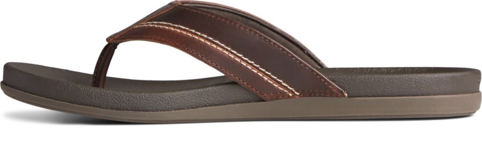 PLUSHWAVE Dock Flip Flop Sperry Brown