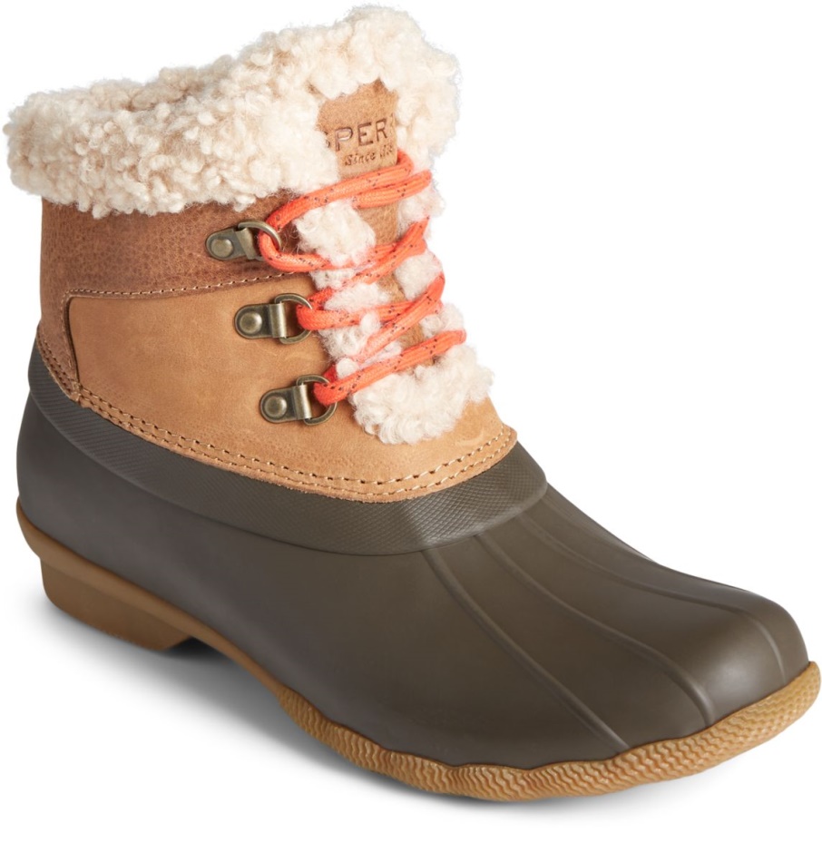 Saltwater Alpine Leather Duck Boot Sperry Tan