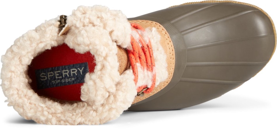 Saltwater Alpine Leather Duck Boot Sperry Tan