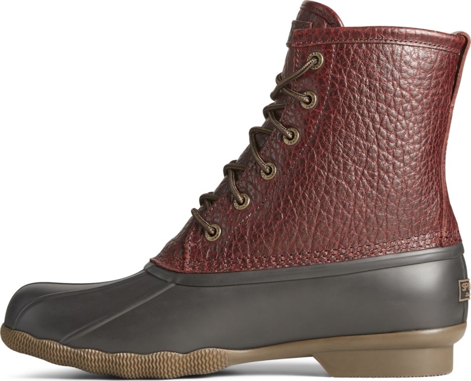 Saltwater Duck Boot Black Amaretto Sperry
