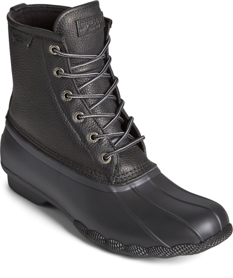 Saltwater Duck Boot Black Sperry