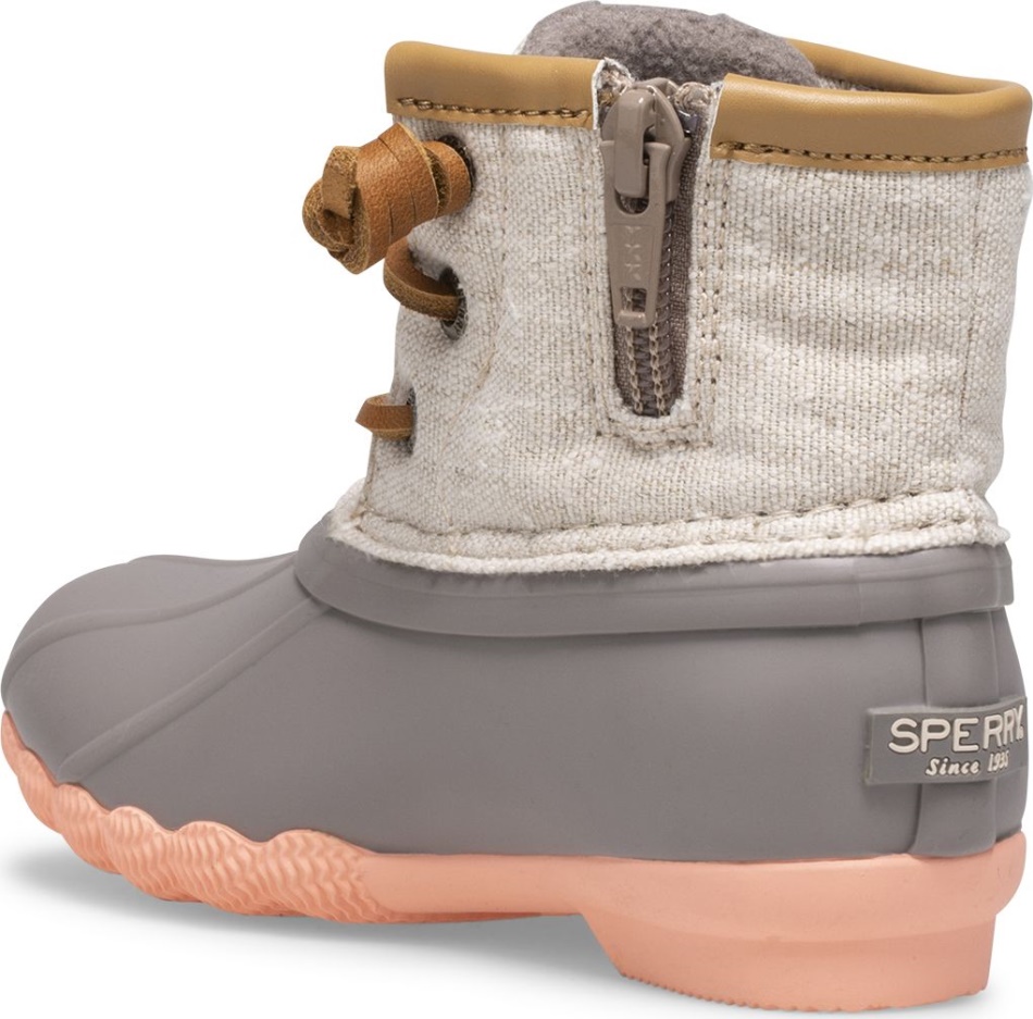 Saltwater Duck Boot Linen Rose Sperry