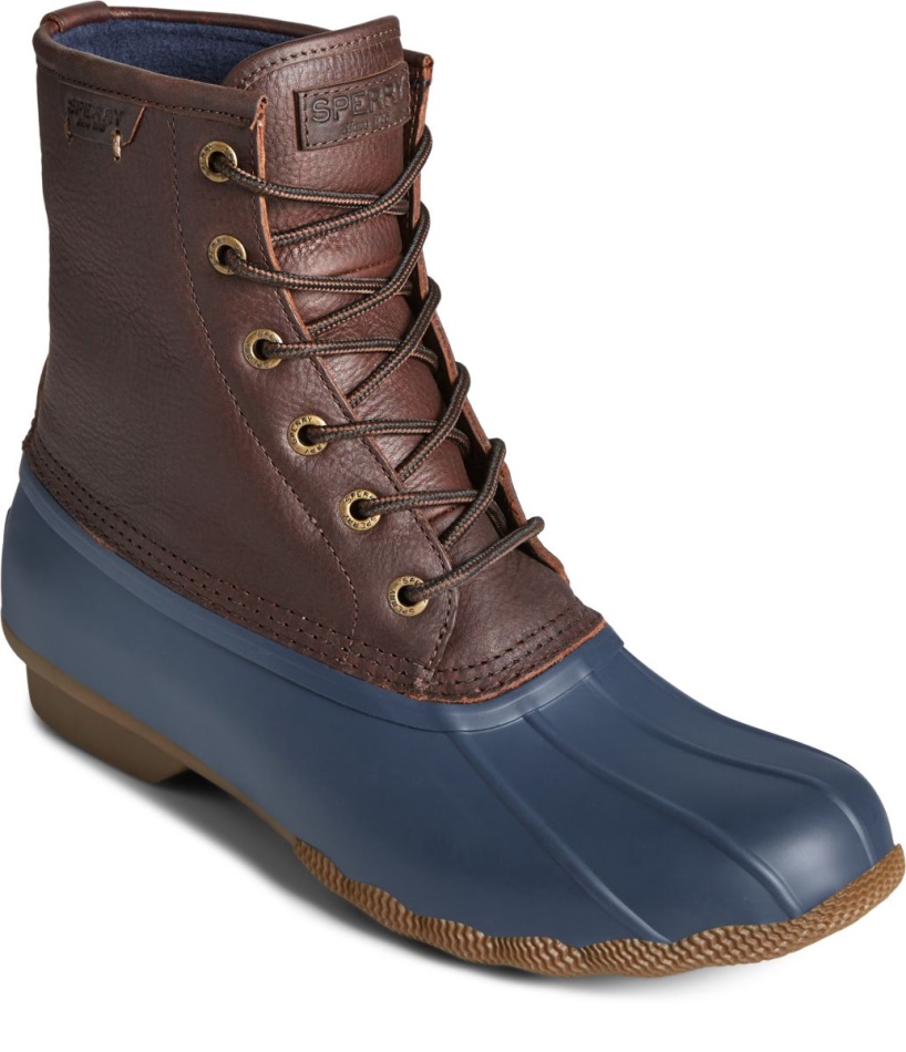 Saltwater Duck Boot Sperry Brown Navy