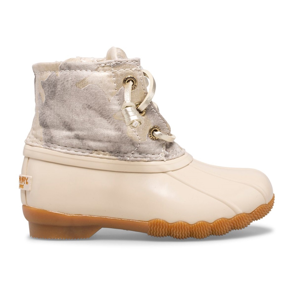 Saltwater Metallic Camo Duck Boot Sperry Oat