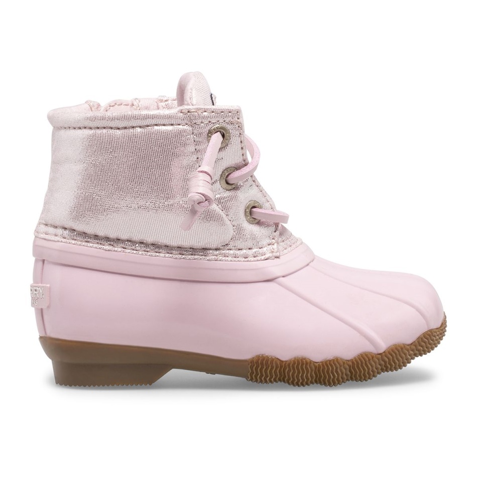 Saltwater Metallic Duck Boot Sperry Blush