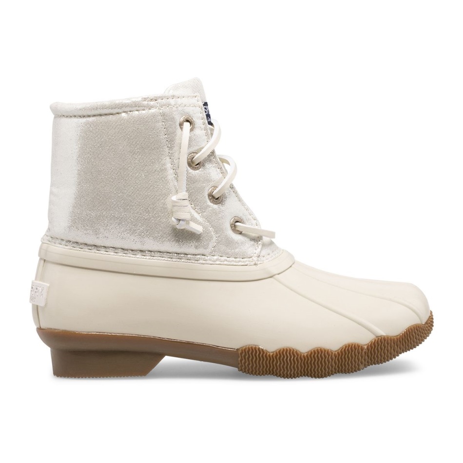 Saltwater Metallic Duck Boot Sperry Ivory