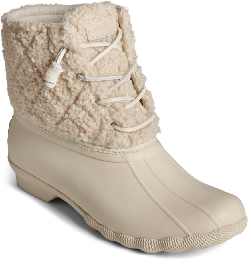 Saltwater Sherpa Duck Boot Sperry Off White