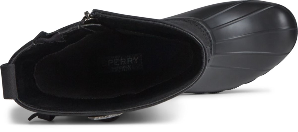 Saltwater Tall Nylon Duck Boot Black Sperry