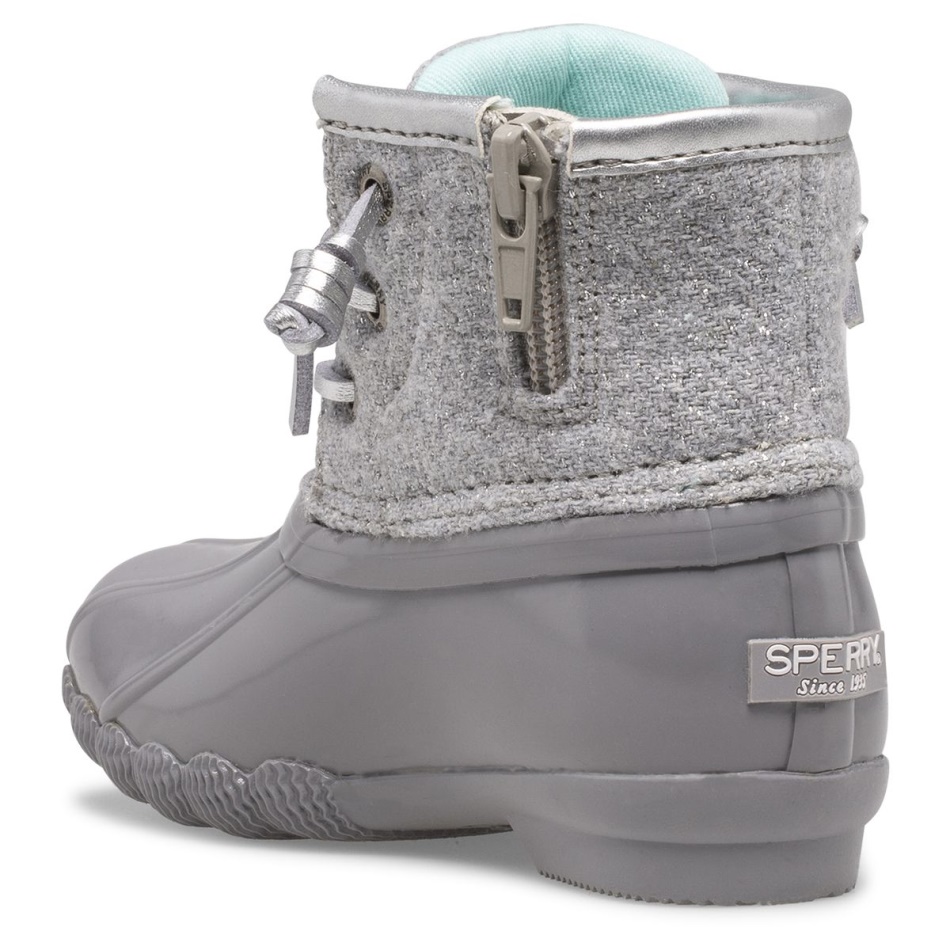 Saltwater Wool Duck Boot Grey Sperry