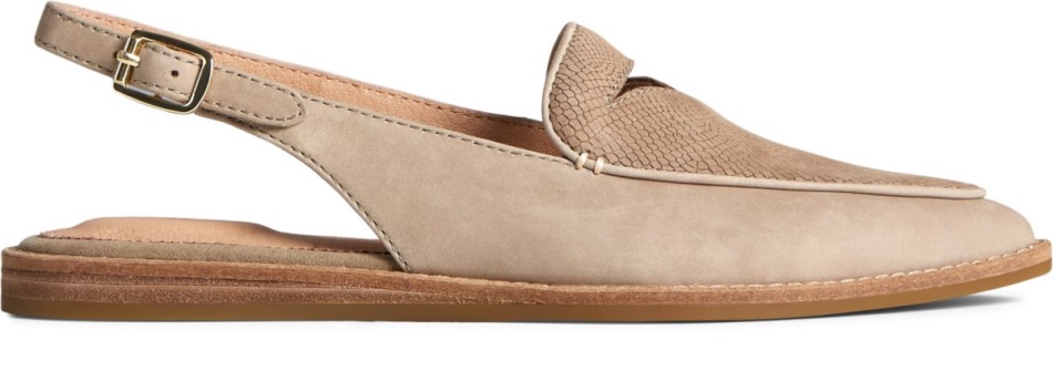 Saybrook Leather Slingback Taupe Sperry