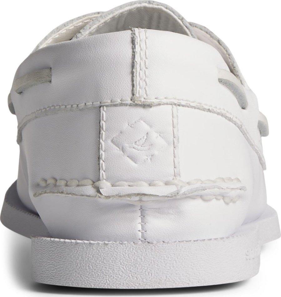 SeaCycled Authentic Original 2-Eye Boat Shoe White Sperry