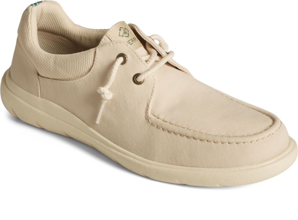 SeaCycled Captain\s Moc Slip On Cream Sperry
