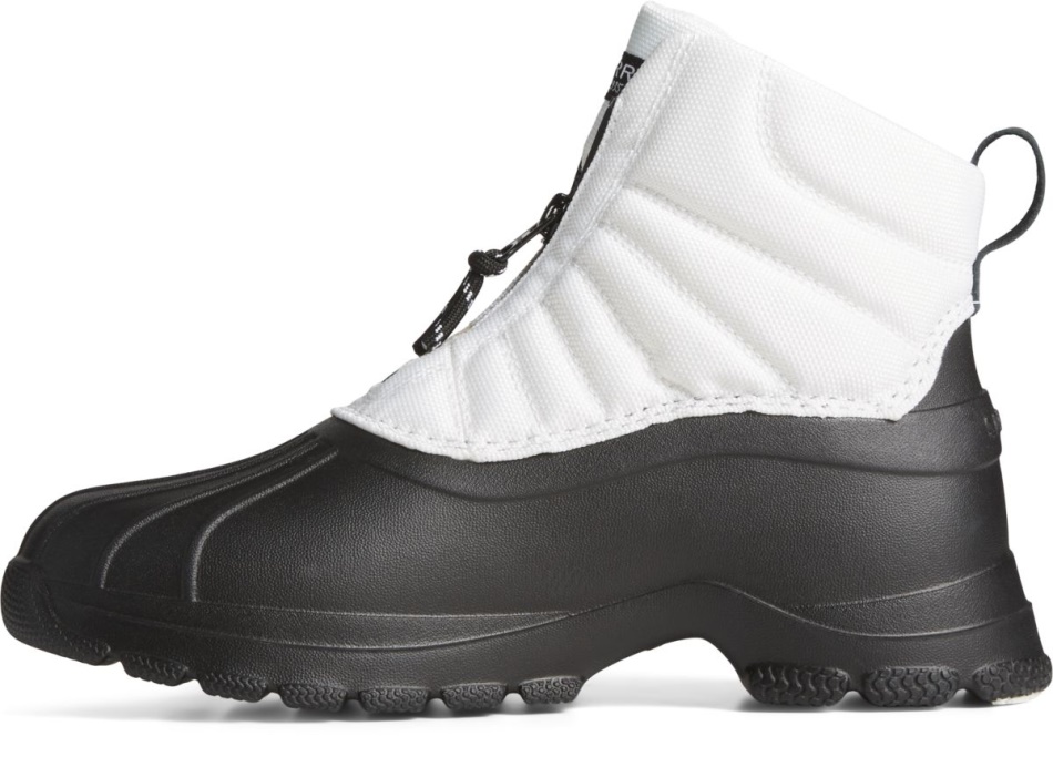 SeaCycled Duck Float Zip Up Boot White Sperry