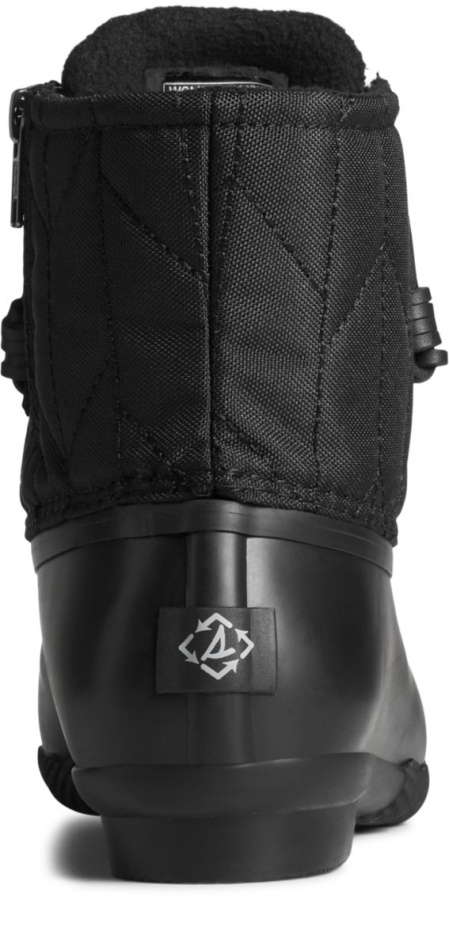 SeaCycled Saltwater Nylon Duck Boot Sperry Black