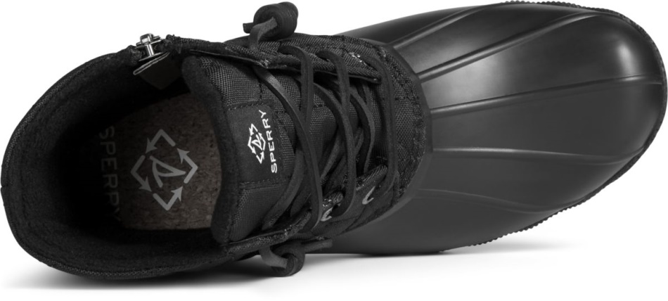 SeaCycled Saltwater Nylon Duck Boot Sperry Black